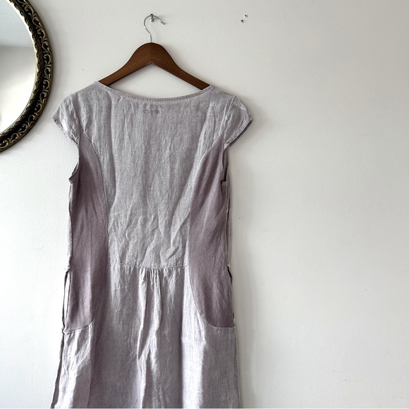 VINTAGE | Butterfly Linen Mini Dress By Lina Tomei - Picture 4 of 4